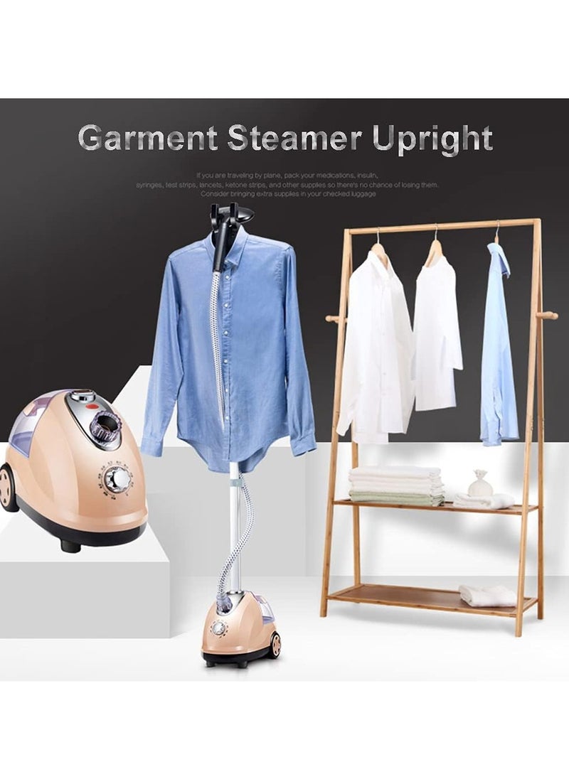 Denx - Professional Garment Steamer, 2 in 1, Flatbed Vertical Steamer, 2000W, Fast Heating with 1.8L Water Tank - Image 1