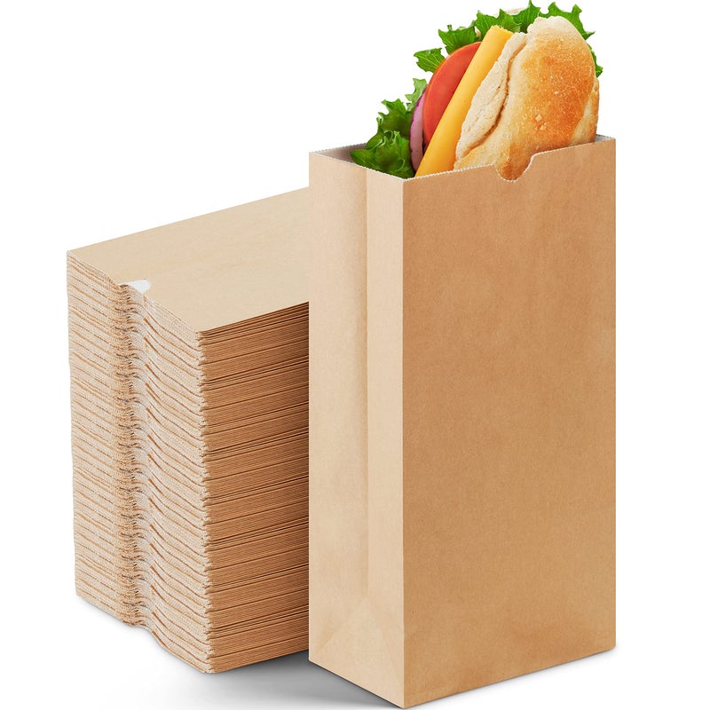 Culinware Brown Paper Bags Wax Lined 5 Lb  Grease Resistant Paper Bags for Sandwiches Fries Popcorn Donuts and Creamy Greasy Food  Ecofriendly Bulk Food Bags  525 x 338 x 1081 In  250 Count