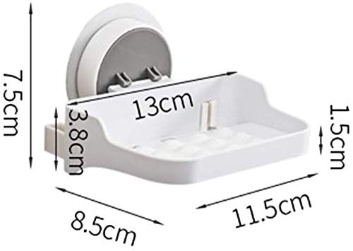 VOLO Self Adhesive Magic Sticker ABS/Plastic Wall Mounted Soap Holder for Kitchen and Bathroom (Medium, White) - Image 3