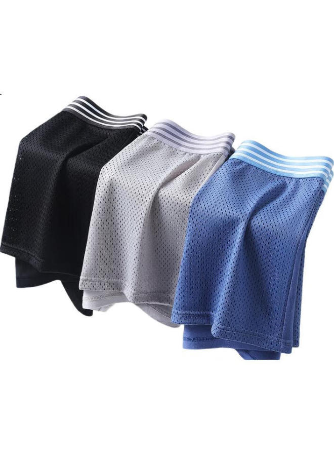 Jeep Ice Silk Men'S Underwear, Mesh Breathable, Summer Ultra-Thin, 7A Antibacterial, Men'S Boxer Briefs, Cool-Feeling, Breathable, Quick-Drying, Four-Corner Shorts - Image 2