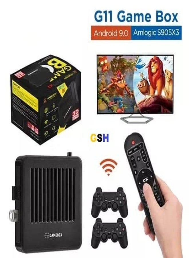 GSH G11 Game Box HD 4k Super Console Video Game Box 10+ Emulator 10000+ Retro Games with Tv Box 9.0 Android System Wireless Controller Multicolor - Image 3