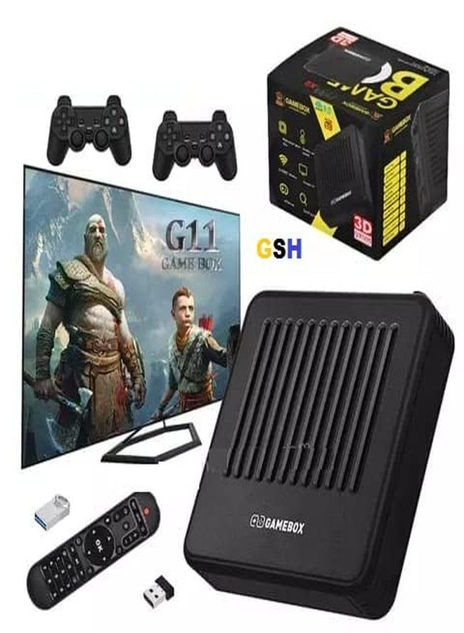 GSH G11 Game Box HD 4k Super Console Video Game Box 10+ Emulator 10000+ Retro Games with Tv Box 9.0 Android System Wireless Controller Multicolor - Image 2
