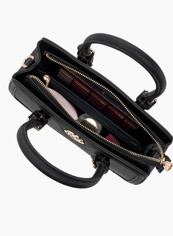 Paprika Solid Tote Bag with Double Handles and Detachable Coin Purse