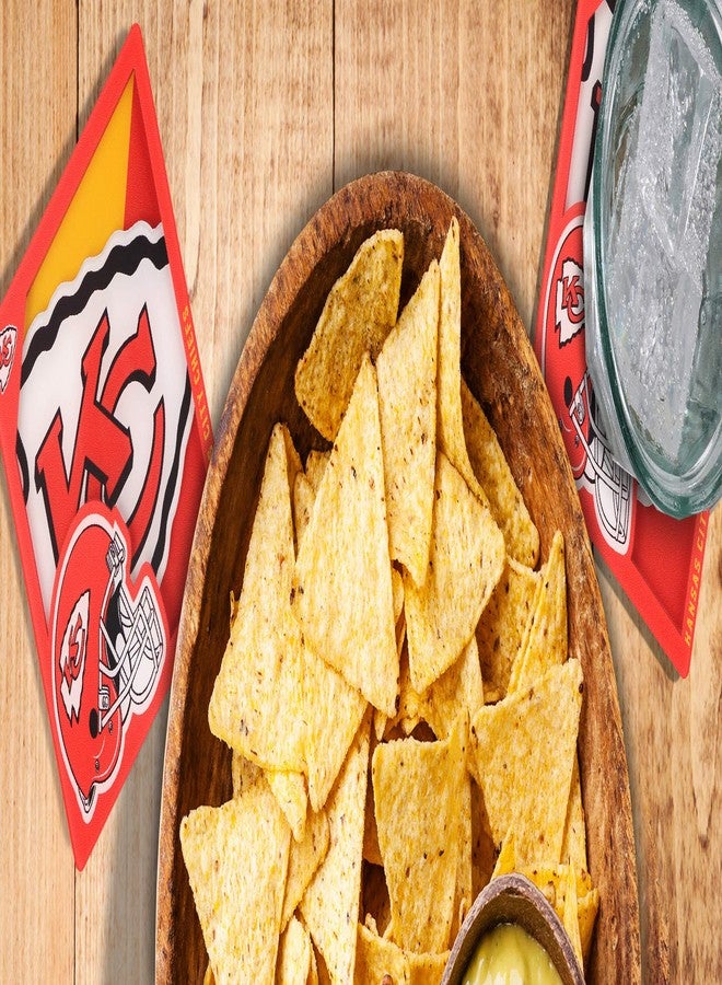 YouTheFan NFL Kansas City Chiefs 3D Logo Series Coaster 4" x 4" - Image 3