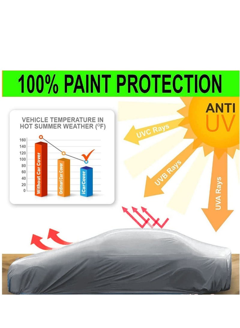 California formula-T Car cover Windproof & Scratch Resistant Car body Cover with Working Gloves Waterproof and Dustproof Covers Indoor & Outdoor  Kia Sedona - Image 5