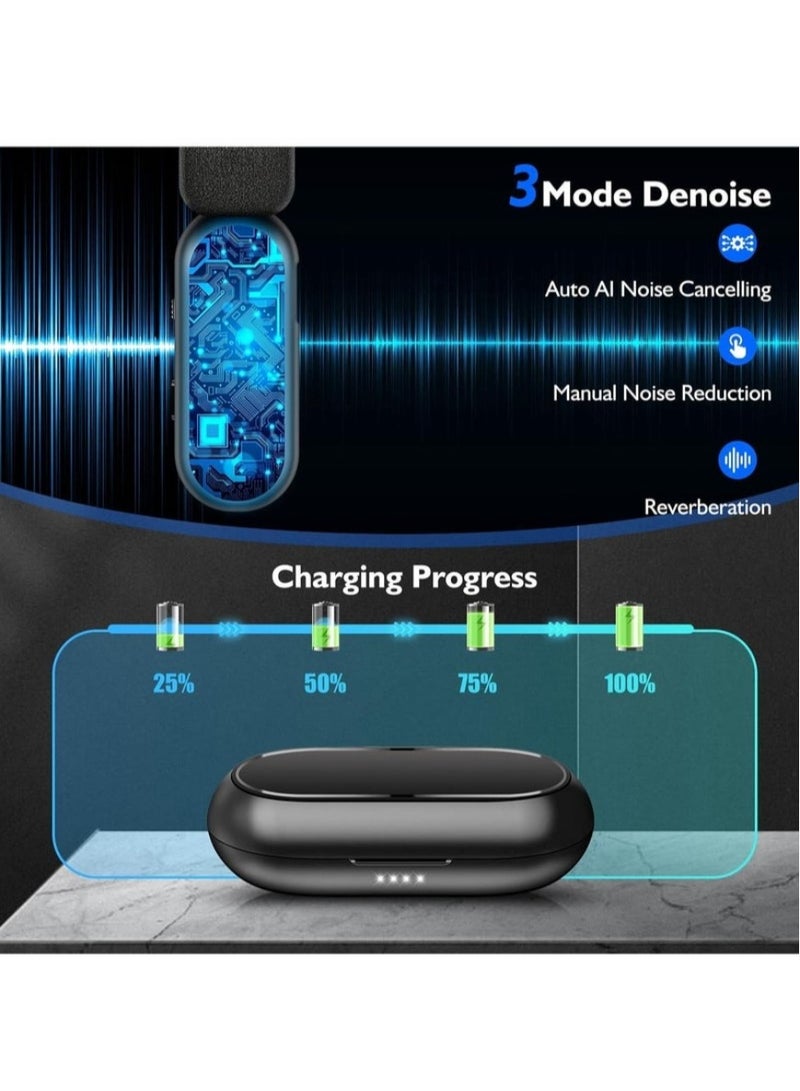 Beauenty Wireless Lavalier Microphone For IPhone IPad, Plug And Play Mini Mic With Charging Bin Earbud For YouTube TikTok Live Streaming Gaming (2 Lightning Mics) - Image 5