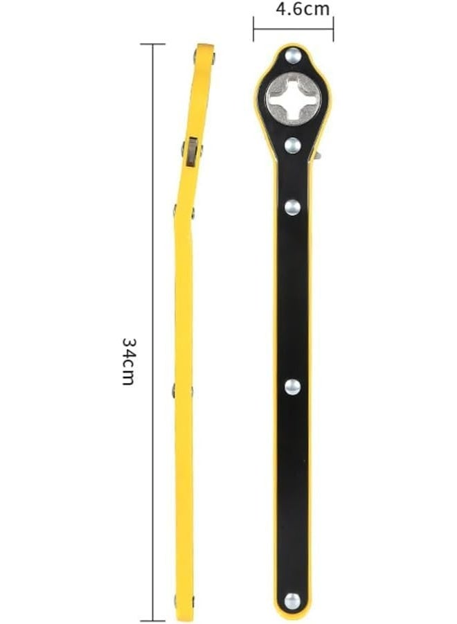 Labor-Saving Car Jack & Ratchet Wrench – Heavy-Duty Scissor Jack with Wheel Lug Handle for Tire Repair - Image 2