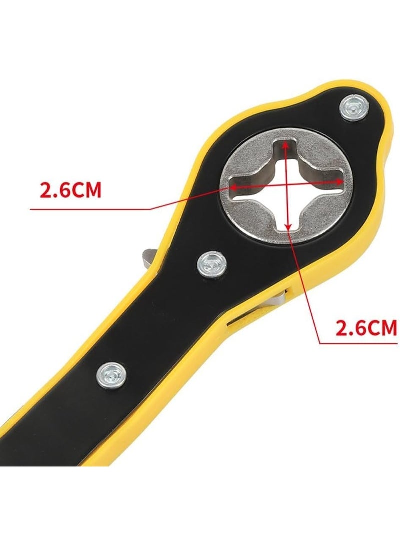 Labor-Saving Car Jack & Ratchet Wrench – Heavy-Duty Scissor Jack with Wheel Lug Handle for Tire Repair - Image 5