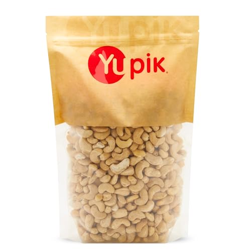 Yupik Roasted Unsalted Whole Cashews, 2.2 lb (35.2 oz), Gluten-Free, Kosher, Vegan, Crunchy Nuts, Lightly Roasted, No Added Salt, Source of Protein & Iron, Savory Snacks - Image 5