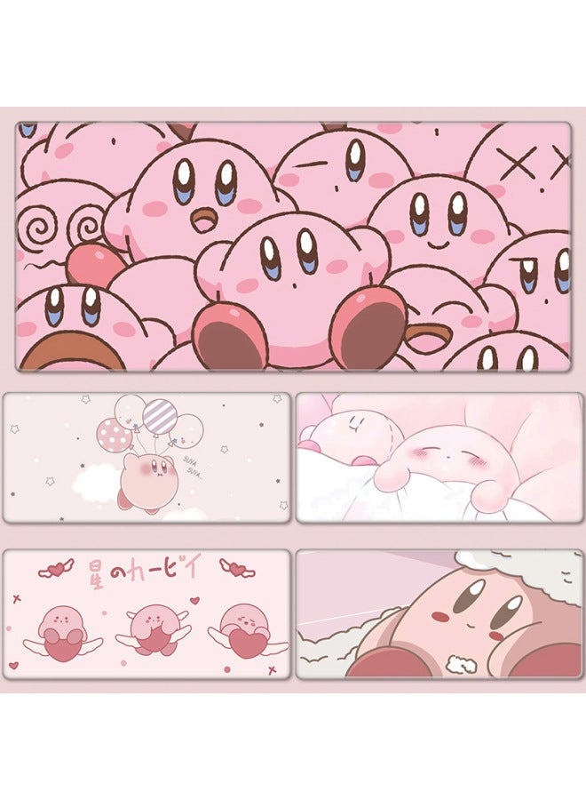 Star Card Mouse Pad Super Large Pink Cute E-sports Game Secondary Computer Keyboard Desk Pad For Boys And Girls-Color:120x 60cm Thickness 3mm-Pattern:Kabi 601  - Image 2
