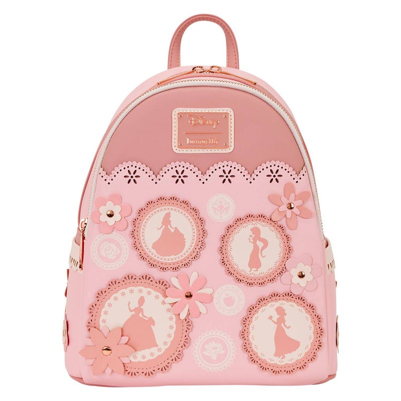 Loungefly x Funko POP! Disney Princess Floral Lace Mini Backpack (22.8 x 11.4 x 26.6 cm, Pink) - Image 1