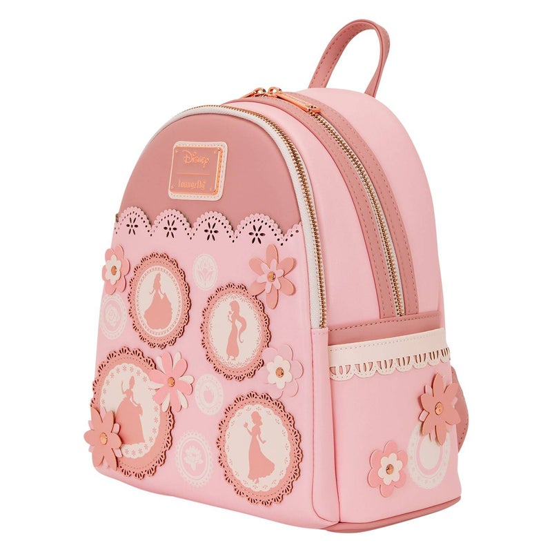 Loungefly x Funko POP! Disney Princess Floral Lace Mini Backpack (22.8 x 11.4 x 26.6 cm, Pink) - Image 2