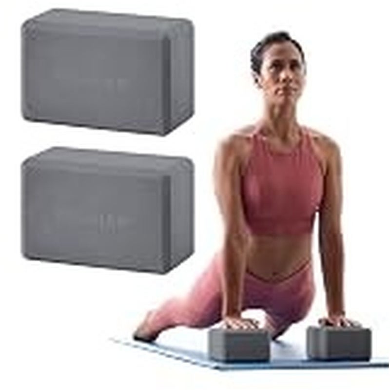 Yoga Block Supportive Latex-Free Eva Foam Soft Non-Slip Beveled Edges