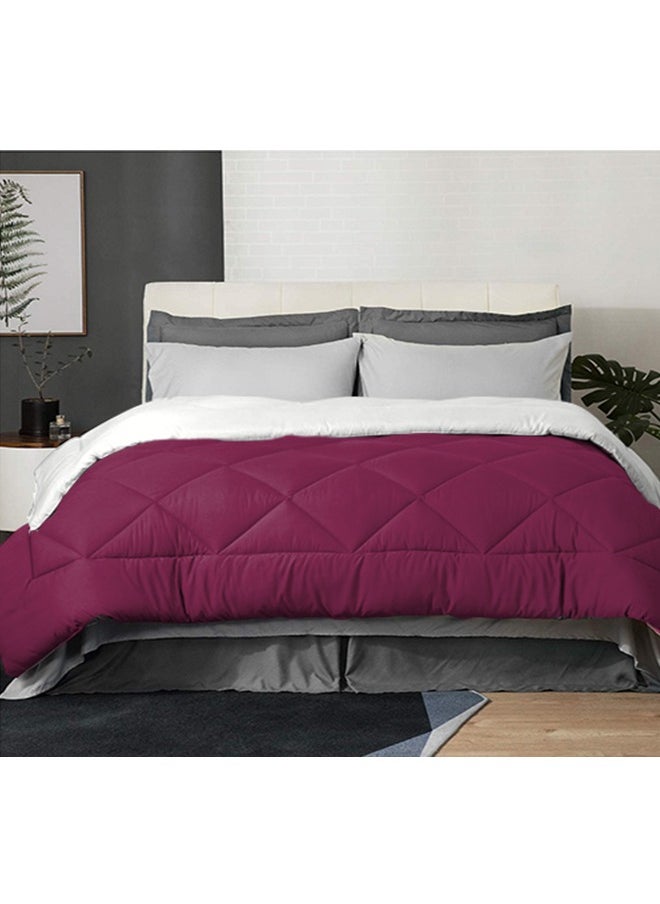 Tiba - Double face quilt Mixcican pink& off white 160*235cm - Image 1