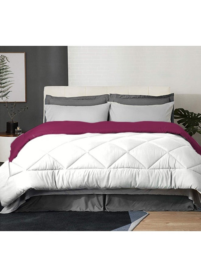 Tiba - Double face quilt Mixcican pink& off white 160*235cm - Image 1
