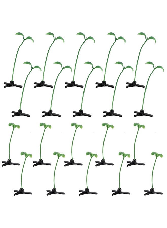 AUEAR 20 Pack Plant Bean Sprout Hair Clips Pea Hairpin Barrette Headwear Hair Accessories For Women Girls - Image 1