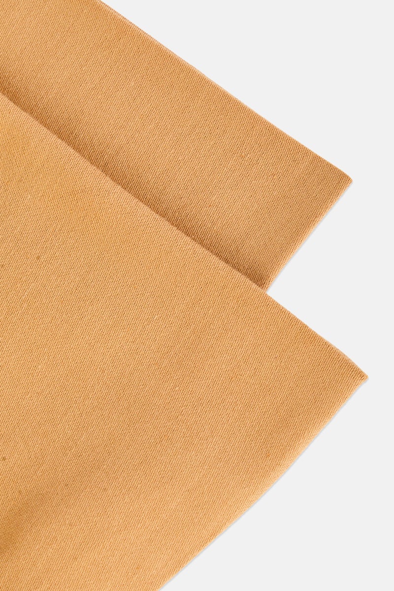 NINE WEST King Size Solid Duvet Cover 220 x 240 cm, Tan - Image 3