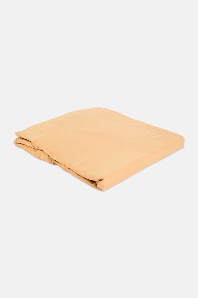 NINE WEST King Size Solid Duvet Cover 220 x 240 cm, Tan - Image 2