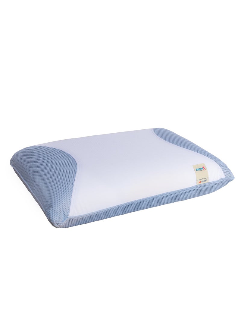 Neuovaletto ATHLETE PILLOW The next generation of intelligent sleep care pillows. Featuring the revolutionary Outlast® climate regulation technology.  -Ultrasoft microfibre fill (upper chamber) -Rotini Memory Foam fill (lower chamber) - Image 3