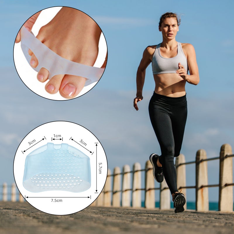 2 Pairs Gel Toe Separator Bunion Splint Breathable Forefeet Sleeve Cushions Metatarsal Pads for Hallux Valgus Correction Feet Pain Relief Foot Care - Image 5