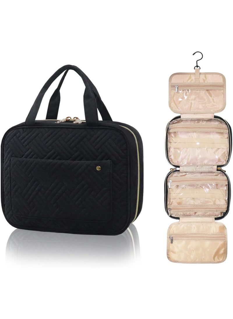 Swift Toiletry Bag Hanging Travel Makeup Bag for Women and Men, Waterproof & Sturdy Hook Cosmetic Makeup Organizer for Toiletries Accessories  - Image 1