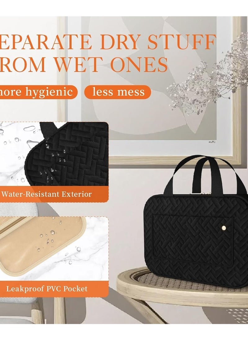 Swift Toiletry Bag Hanging Travel Makeup Bag for Women and Men, Waterproof & Sturdy Hook Cosmetic Makeup Organizer for Toiletries Accessories  - Image 2