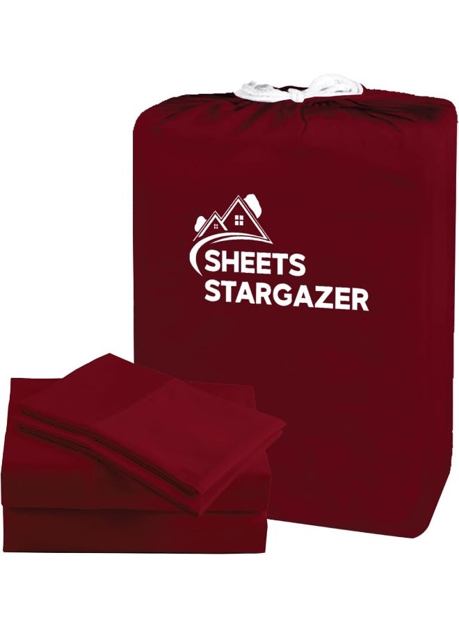 Generic - Split Head Flex King Sheet Sets for Adjustable Bed-600 Thread Count Ultra-Soft Egyptian Cotton Bed Sheets-Breathable-34 Top Split -Deep Pocket-Half Split Sheets - Image 1
