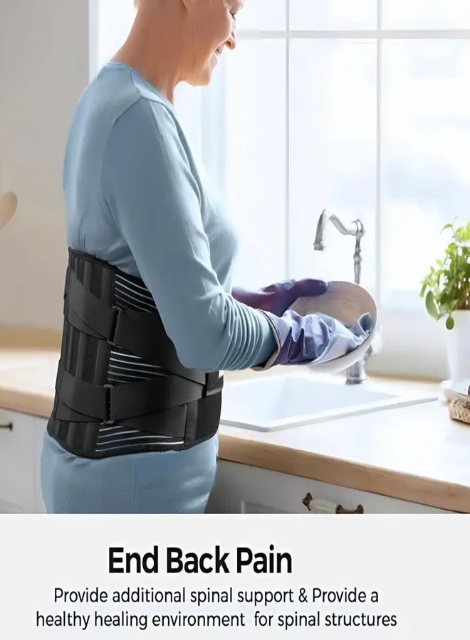 ZEDAN Lower Back Brace Lumar Support | Waist Belt for Back Pain & Sprains Relief | Compression Belt with Dual Adjustable Strap | For Men & Women | Universal - Image 4