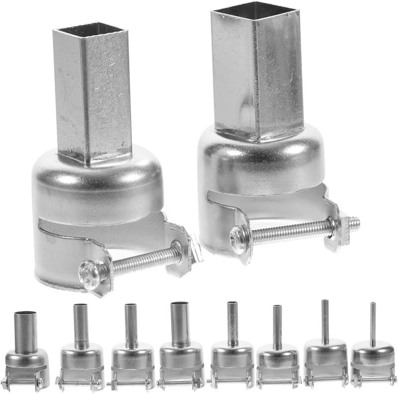 PartyKindom 10 قطعة من مجموعة فوهات لحام الهواء الساخن لمحطة اللحام ومسدس التسخين - Image 1