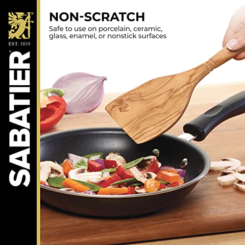 Sabatier Olivewood Turner, Perfect for flipping, scraping, and chopping food, 13.96 x 3.30 x 0.83 " - Image 4