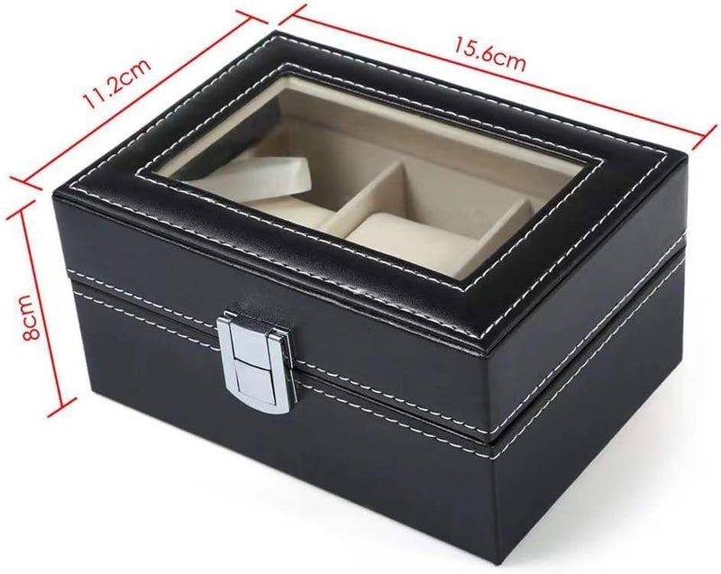 Awestuffs 3 Slot Watch Box for Men and Women - Image 5