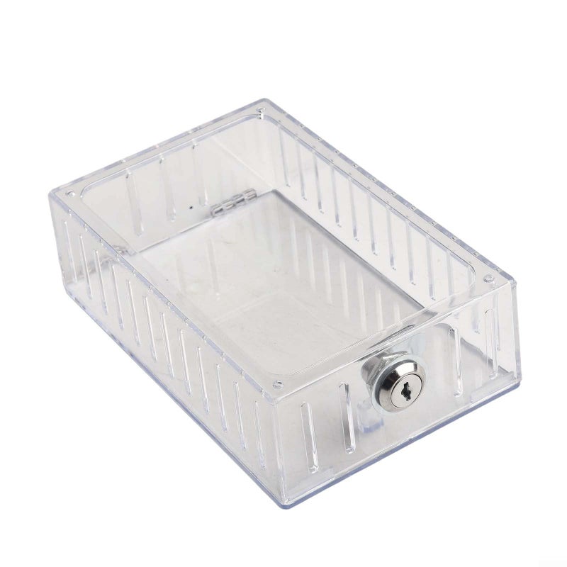 Tall Clear Acrylic Thermostat Lock Box Cover with Wall Mount and 4 Digit Combination - Image 5
