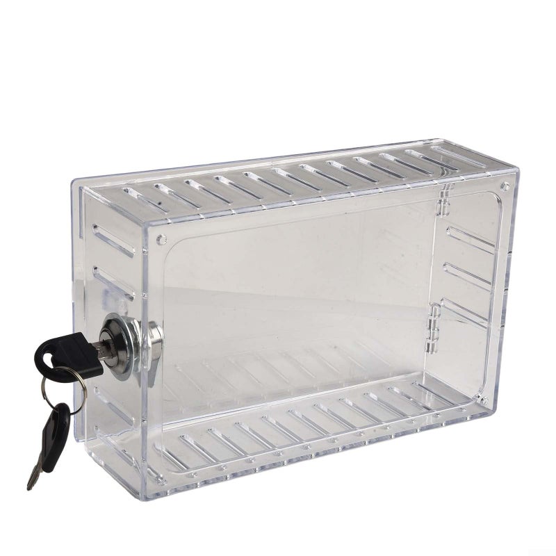 Tall Clear Acrylic Thermostat Lock Box Cover with Wall Mount and 4 Digit Combination - Image 3