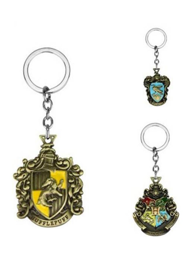 Y&D 3 Pcs Harry Potter Hogwarts School Of Witchcraft And Wizardry Emblem Keychain 