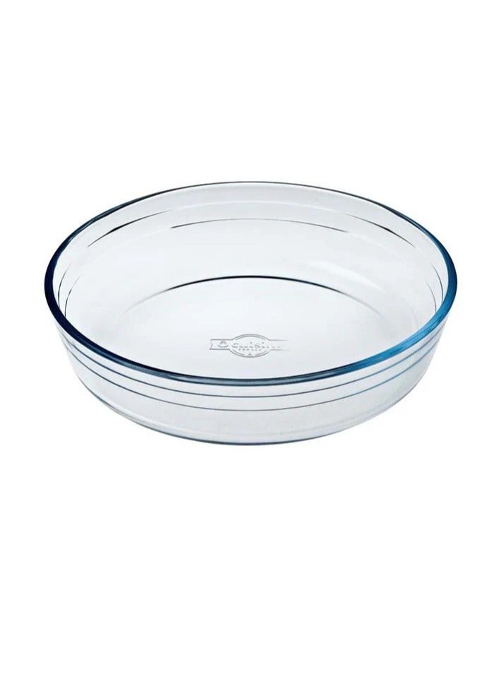 O'Cuisine ÔCuisine Round Cake Dish 1.5L Borosilicate Glass + Free Metaltex Set of 2 Whippy Pastry Spatulas 24cm | Durable & Elegant Baking Set  - Image 2