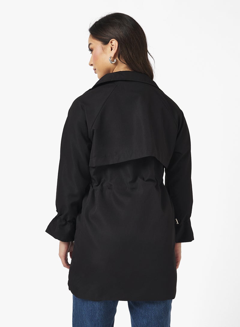 جينجر معطف ترنش منسوج كبير الحجم - Image 2