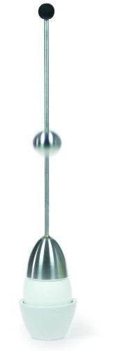 TAKE 2 Germany The Original Clack Egg Opener - German Engineered Stainless Steel Egg Topper - Premium Quality Egg Accessories (Wooden Top) - Image 2