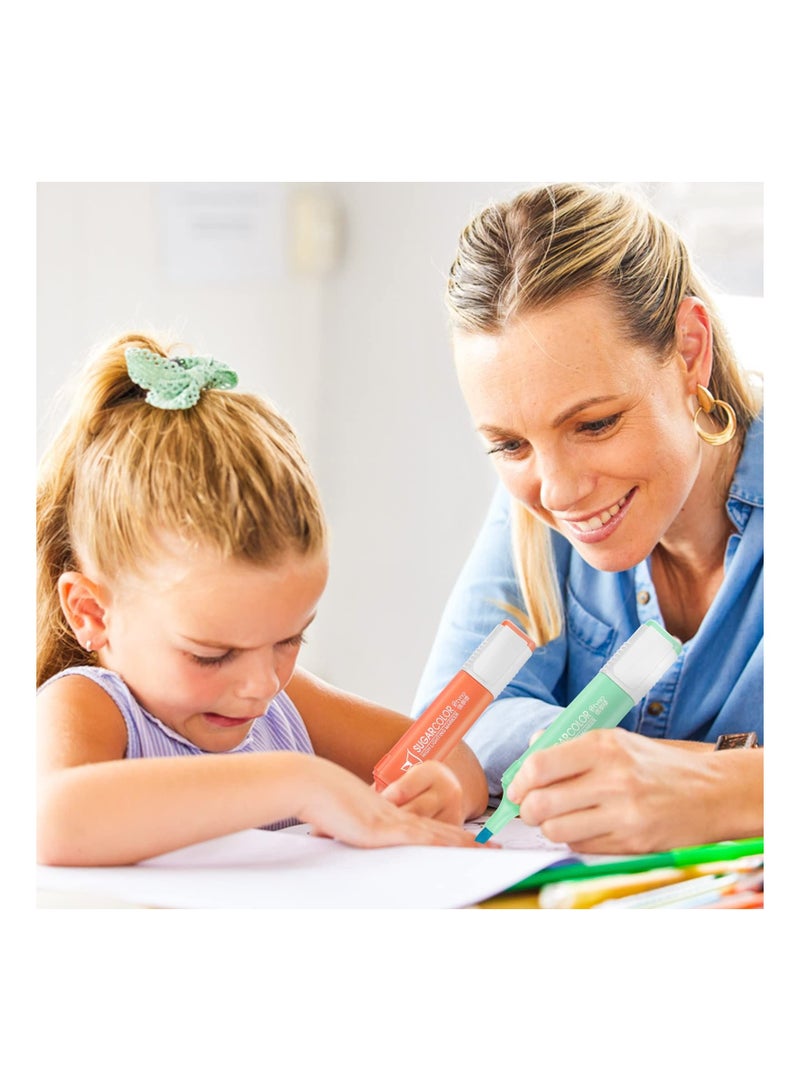 KASTWAVE Highlighters, 6Pcs Pastel Colors Marker Pen, Aesthetic Cute, Quick Dry 6 Colors, Assorted Colour Chisel Tip Marker Pens, Water Based Highlighter Marker, for Notes Office School Supplies - Image 5