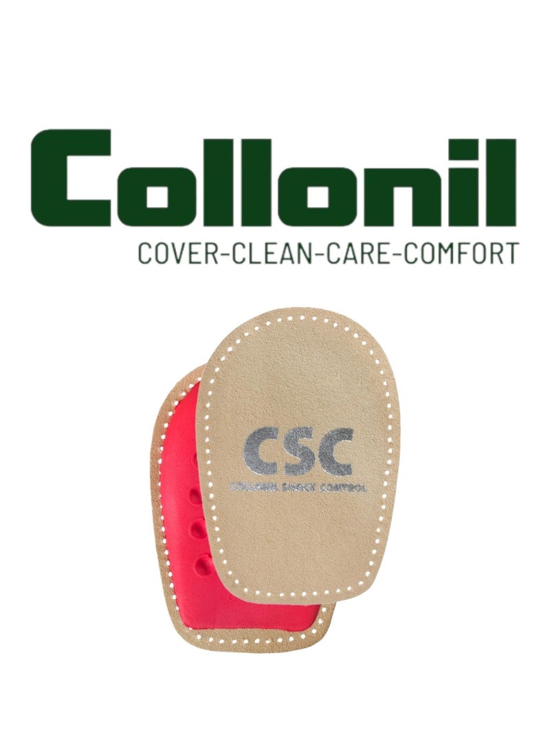 وسادة كعب كولونييل-باد مع جلد ورغوة لاتكس لأقصى درجات الراحة وتخفيف الألم - 41، 43 سم