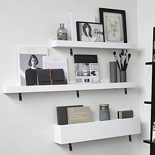 Metalick Wall Bracket L Shape with Screws, (Set of 4) Wall Floating Shelf Bracket, Iron Shelf Brackets, Metal Shelf Bracket, Modern Shelf Bracket (4" x 4") - Black - Image 5