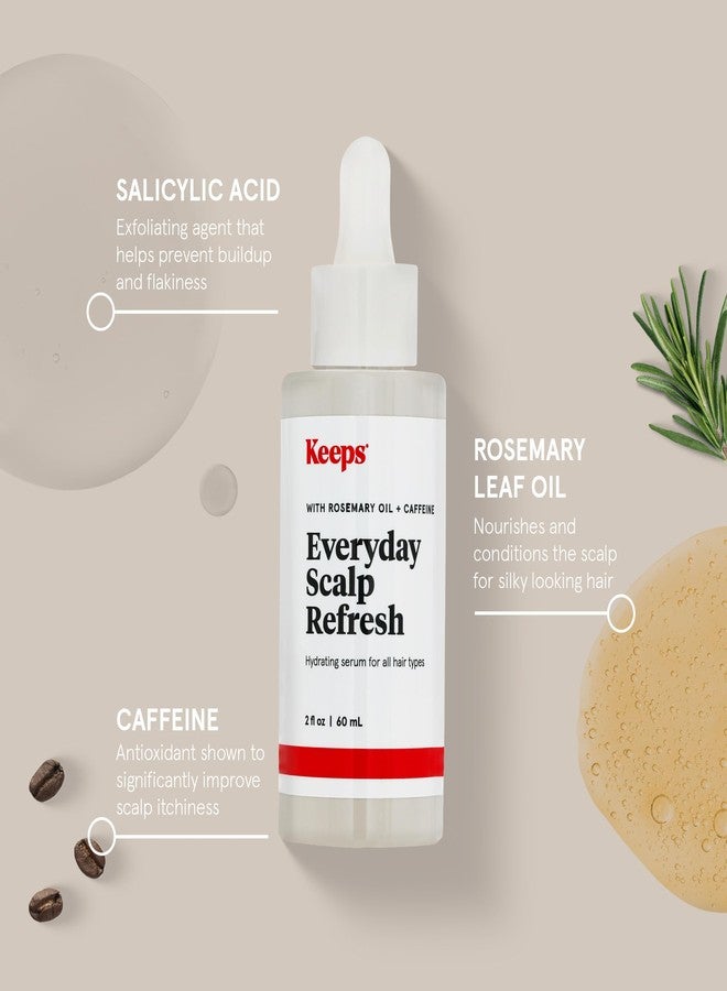 Keeps Everyday Scalp Serum - Hair Serum to Nourish, Condition & Exfoliate the Scalp - Caffeine, Rosemary Oil & Salicylic Acid for Hair Health- Hair Treatment Products for Men & Women - Image 4