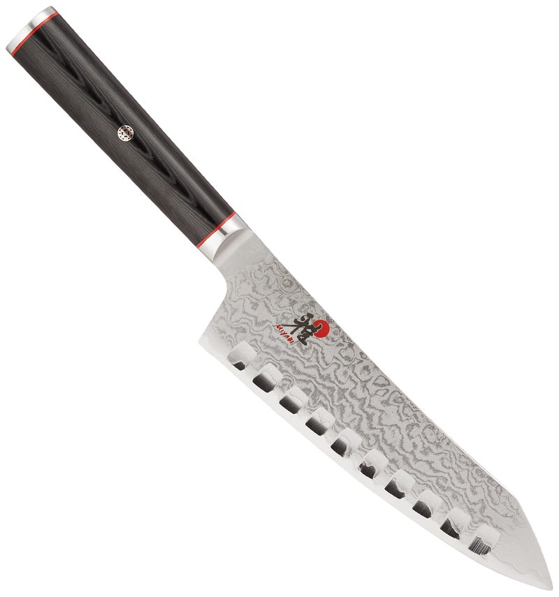Miyabi Kaizen Hollow Edge Rocking Santoku Knife, 7-inch, Multi - Image 4