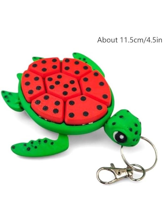 null - Fruit Series Turtle Fidget Clickers, 3D Sensory Figures Desktop Clickers, Fruit Turtle Fidget Clickers Autism, ADHD, Stress, Anxiety Relief - Image 1