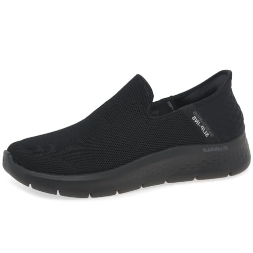 SKECHERS حذاء سكيشرز للرجال من نوع جو ووك فليكس بدون استخدام اليدين، أسود، 12 - Image 1