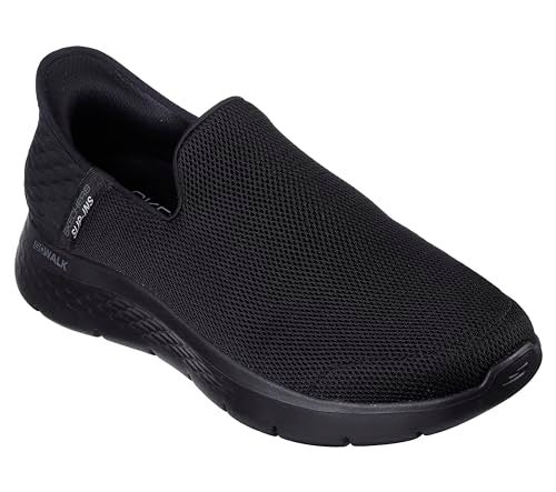 SKECHERS حذاء سكيشرز للرجال من نوع جو ووك فليكس بدون استخدام اليدين، أسود، 12 - Image 3