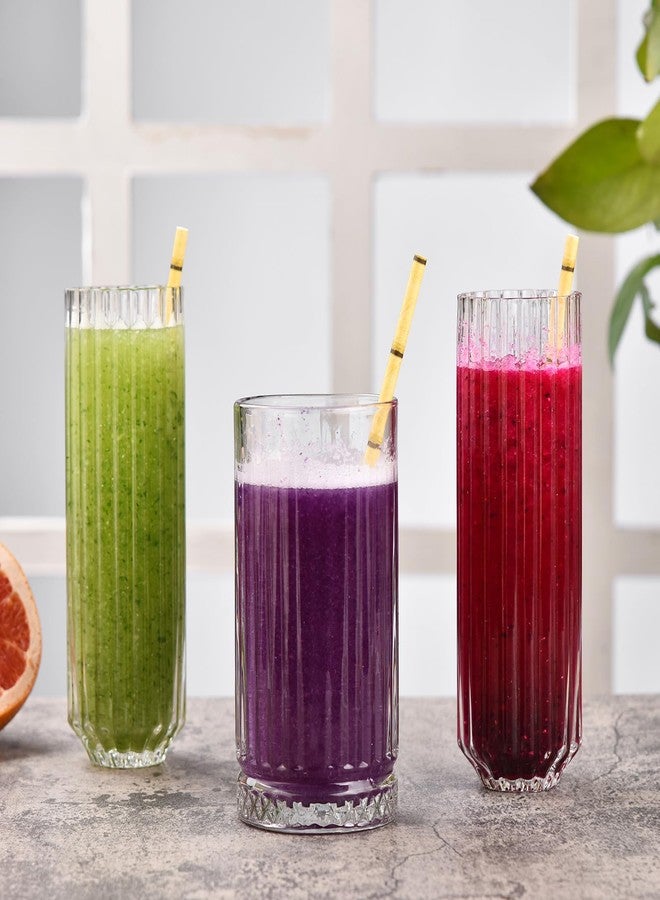 ALINK Biodegradable Bamboo Print Paper Drinking Straws for Drinks, Juices, Smoothies, Shakes, Party Supplies, Pack of 100 - Image 4