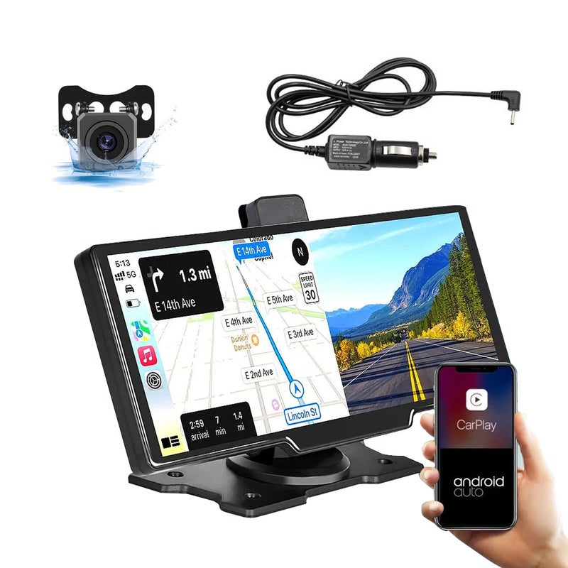 10.26 Inch Dash Cam, With Voice Controlled Camera Monitor And Wifi Recording, Dual Lens Rearview Camera CarPlay And Android Auto Smart Player - Image 1