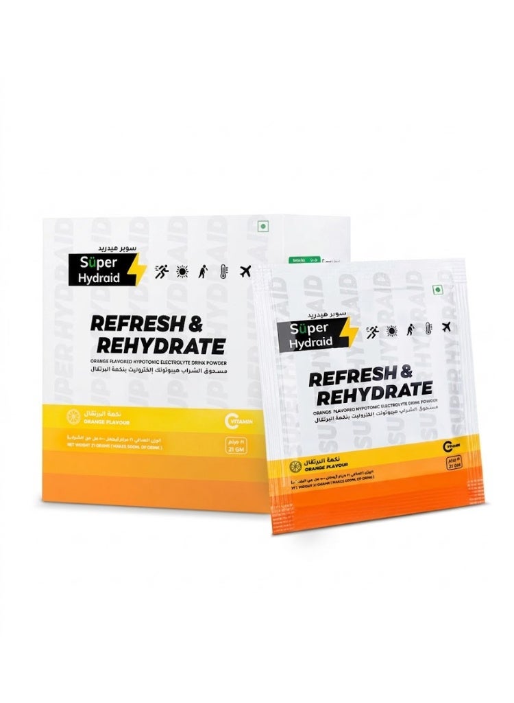 Super Hydraid Electrolyte Drink Mix - Orange - Image 1