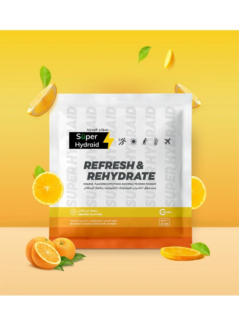 Super Hydraid Electrolyte Drink Mix - Orange - Image 2