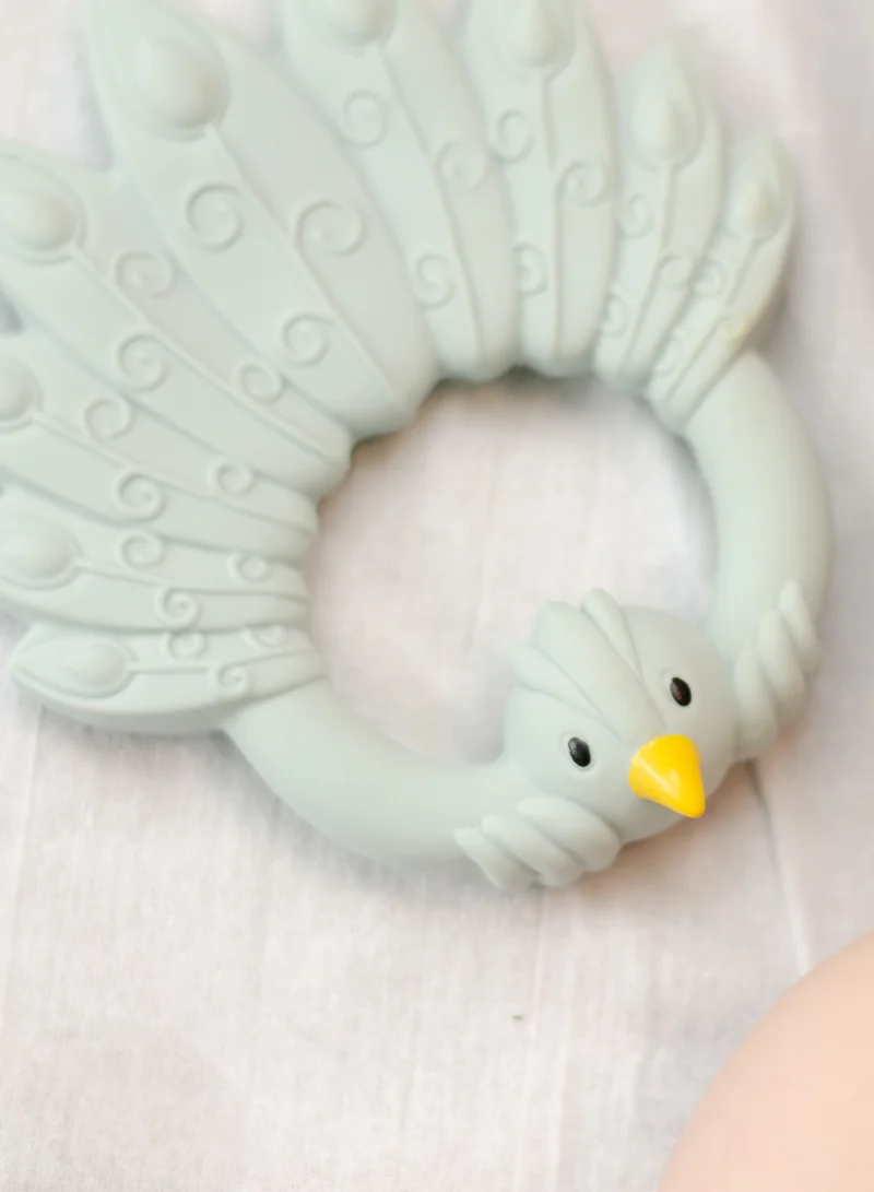 Natruba Natruba Teether Peacock - Light Blue